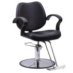 Fodrász szék állítható magassággal fekete HOP1001842