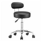 Háttámlás kozmetikai szék fekete HOP1001851-1