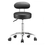 Háttámlás kozmetikai szék fekete HOP1001851-1