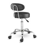 Háttámlás kozmetikai szék fekete HOP1001851-1