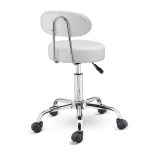 Háttámlás kozmetikai szék fehér HOP1001851-2
