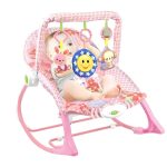 Rezgő zenélő pihenőszék rózsaszín 18kg-ig HOP1001853