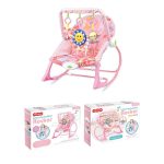 Rezgő zenélő pihenőszék rózsaszín 18kg-ig HOP1001853