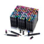 Kétvégű alkoholos marker készlet kézitáskában HOP1001857