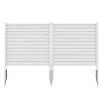 Leszúrható kerítéspanel 122x122cm 2db fehér HOP1001871