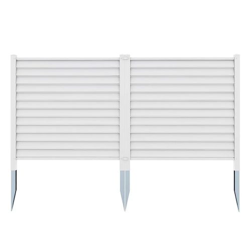 Leszúrható kerítéspanel 122x122cm 2db fehér HOP1001871