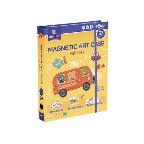Mágneses könyv 57 darabos fejlesztő játék, Járművek MierEdu ME151