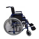 Eagle II összecsukható kerekesszék 120kg-ig tömör kivehető hátsó kerékkel derék körüli rögzítéssel